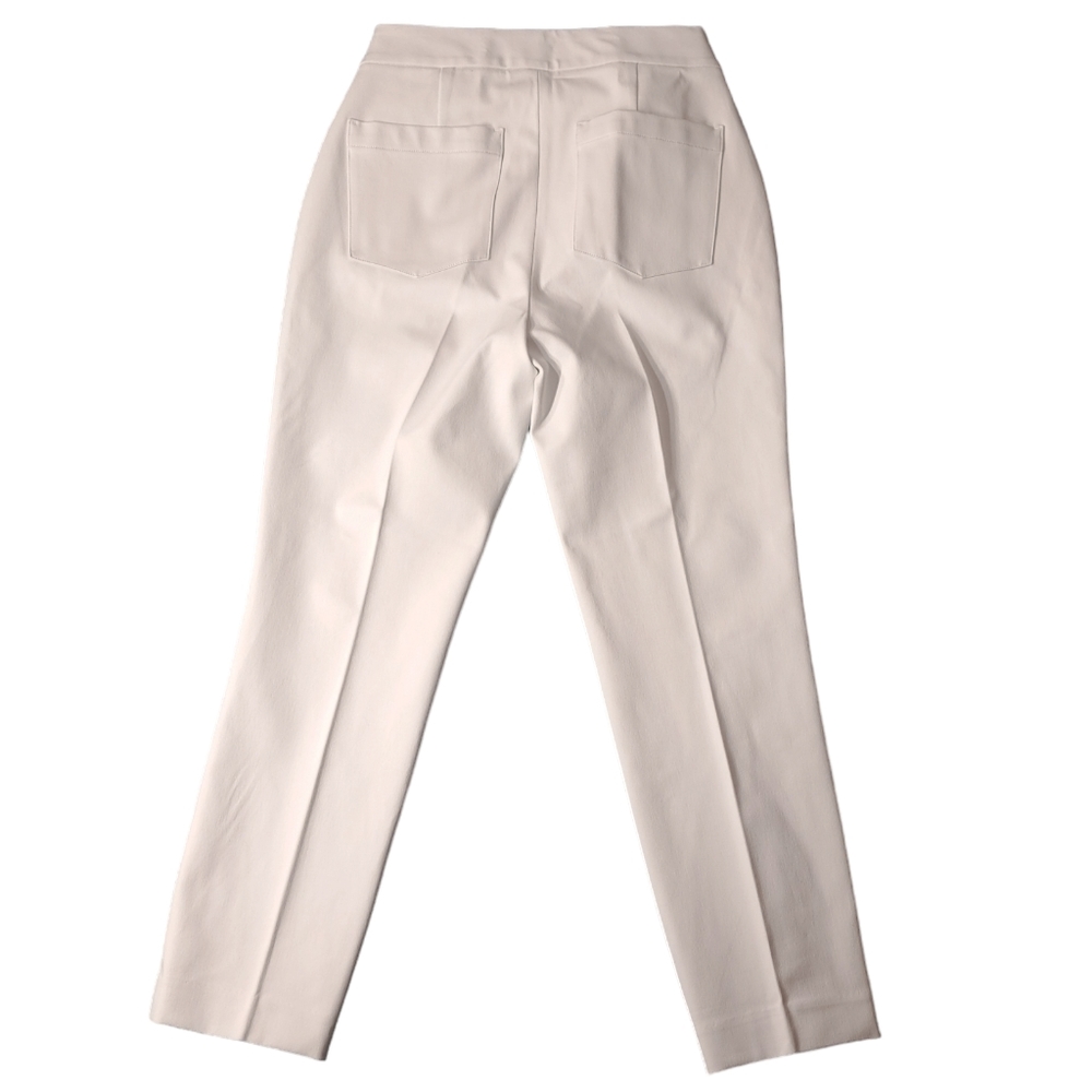 SPANX Women's Slim Straight Pants in Classic White Size L 20372R Grey Linings - Picture 4 of 16